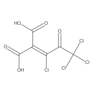 (1,3,3,3-Tetrachloro-2-oxopropylidene)propanedioic acid Structure