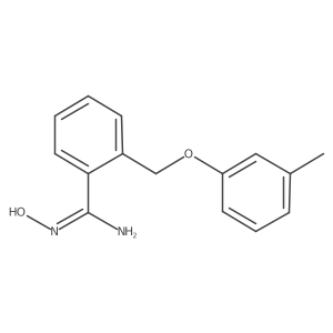 N-Hydroxy-2-[(3-methylphenoxy)methyl]benzenecarboximidamide结构式