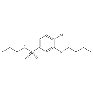 3-butoxy-4-chloro-N-propylbenzenesulfonamide Structure