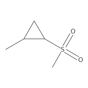 Cyclopropane, 1-methyl-2-(methylsulfonyl)-, (1R,2S)-rel- Structure