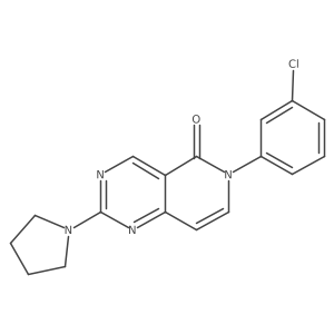 6-(3-chlorophenyl)-2-(1-pyrrolidinyl)pyrido[4,3-d]pyrimidin-5(6H)-one Structure