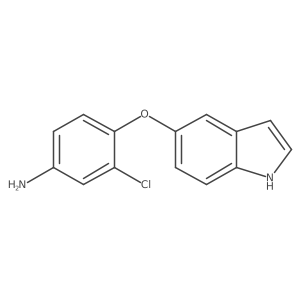 3-chloro-4-(1H-indol-5-yloxy)aniline Structure