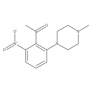 1-[2-(4-Methyl-piperazin-1-yl)-6-nitro-phenyl]-ethanone结构式