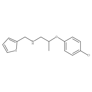 2-(4-Chlorophenoxy)-N-(2-thienylmethyl)-1-propanamine Structure