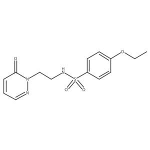 4-ethoxy-N-(2-(6-oxopyridazin-1(6H)-yl)ethyl)benzenesulfonamide结构式