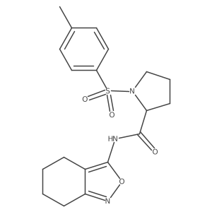 1-[(4-Methylphenyl)sulfonyl]-N-(4,5,6,7-tetrahydro-2,1-benzisoxazol-3-yl)-2-pyrrolidinecarboxamide结构式