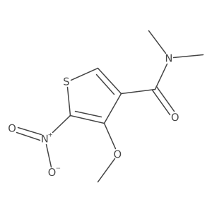 4-methoxy-N,N-dimethyl-5-nitrothiophene-3-carboxamide Structure