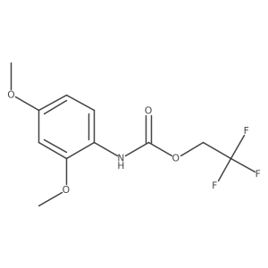 2,2,2-trifluoroethyl N-(2,4-dimethoxyphenyl)carbamate结构式