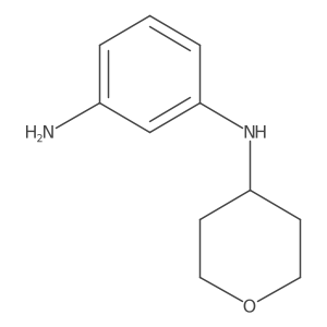 N1-(Tetrahydro-2H-pyran-4-yl)benzene-1,3-diamine Structure