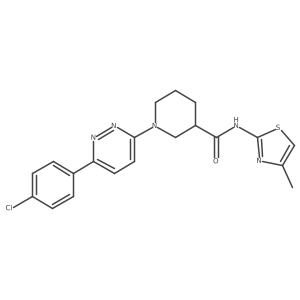 1-(6-(4-chlorophenyl)pyridazin-3-yl)-N-(4-methylthiazol-2-yl)piperidine-3-carboxamide Structure