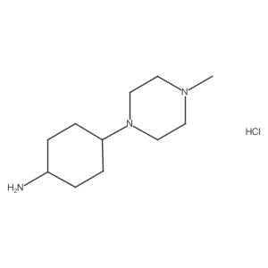 4-(4-Methyl-1-piperazinyl)cyclohexanamine hydrochloride结构式