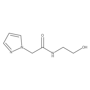 N-(2-Hydroxyethyl)-1H-pyrazole-1-acetamide结构式