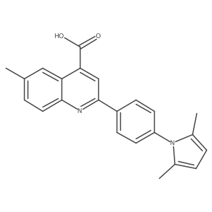 2-[4-(2,5-Dimethyl-1H-pyrrol-1-YL)phenyl]-6-methylquinoline-4-carboxylic acid结构式