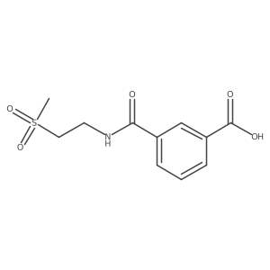 3-((2-(Methylsulfonyl)ethyl)carbamoyl)benzoic acid Structure