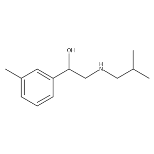 1-(3-Methylphenyl)-2-[(2-methylpropyl)amino]ethan-1-OL结构式