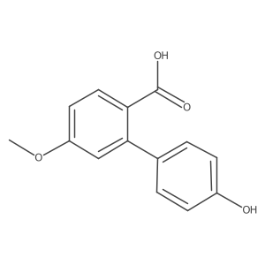 4'-Hydroxy-5-methoxy-[1,1'-biphenyl]-2-carboxylic acid Structure