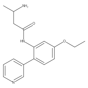 3-amino-N-(5-ethoxy-2-(pyridin-3-yl)phenyl)butanamide结构式