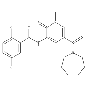 N-[5-(azepane-1-carbonyl)-1-methyl-2-oxo-1,2-dihydropyridin-3-yl]-2,5-dichlorobenzamide Structure