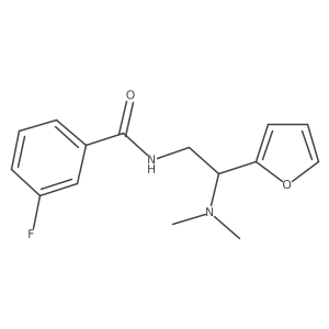N-(2-(dimethylamino)-2-(furan-2-yl)ethyl)-3-fluorobenzamide Structure
