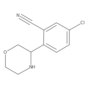 5-Chloro-2-(3S)-3-morpholinylbenzonitrile Structure