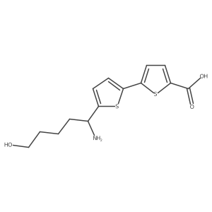 5a(2)-[(1R)-1-Amino-5-hydroxypentyl][2,2a(2)-bithiophene]-5-carboxylic acid Structure