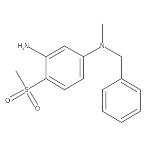 N1-Benzyl-N1-methyl-4-(methylsulfonyl)-1,3-benzenediamine结构式