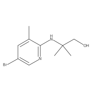2-[(5-Bromo-3-methyl-2-pyridinyl)amino]-2-methyl-1-propanol Structure