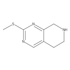 2-(Methylthio)-5,6,7,8-tetrahydropyrido[3,4-d]pyrimidine Structure