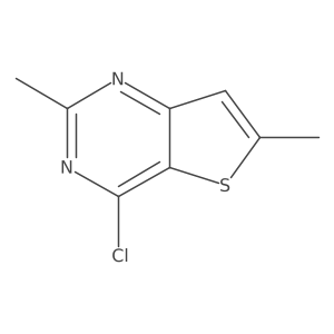 4-Chloro-2,6-dimethylthieno[3,2-d]pyrimidine结构式