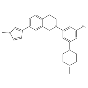 4-(4-Methylpiperazin-1-yl)-6-[7-(1-methyl-1H-pyrazol-4-yl)-3,4-dihydroisoquinolin-2(1H)-yl]pyrimidin-2-amine Structure