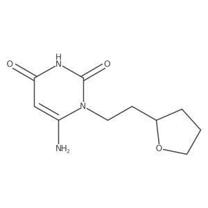 6-Amino-1-(2-(tetrahydrofuran-2-yl)ethyl)pyrimidine-2,4(1H,3H)-dione Structure