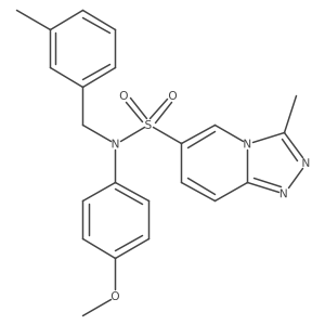 N-(4-methoxyphenyl)-3-methyl-N-[(3-methylphenyl)methyl]-[1,2,4]triazolo[4,3-a]pyridine-6-sulfonamide Structure