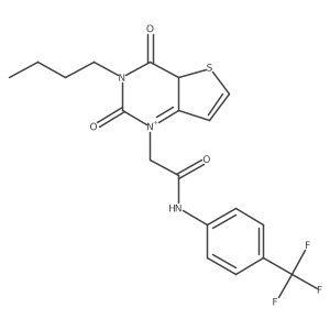 2-{3-butyl-2,4-dioxo-1H,2H,3H,4H-thieno[3,2-d]pyrimidin-1-yl}-N-[4-(trifluoromethyl)phenyl]acetamide Structure