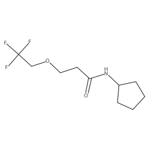 N-cyclopentyl-3-(2,2,2-trifluoroethoxy)propanamide Structure