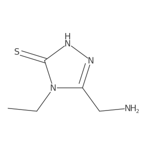 5-(Aminomethyl)-4-ethyl-4H-1,2,4-triazole-3-thiol Structure