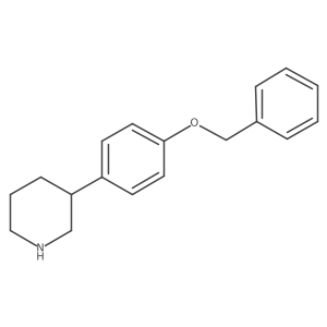 3-(4-(Benzyloxy)phenyl)piperidine结构式