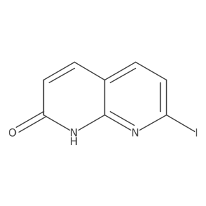 7-Iodo-1,8-naphthyridin-2(1H)-one结构式