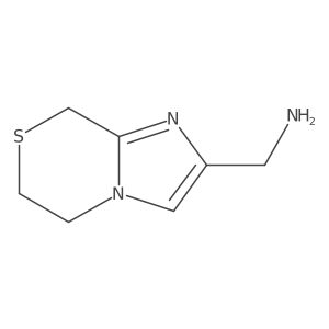 (6,8-dihydro-5H-imidazo[2,1-c][1,4]thiazin-2-yl)methanamine Structure