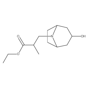 Ethyl 3-{3-hydroxy-8-azabicyclo[3.2.1]octan-8-yl}-2-methylpropanoate Structure