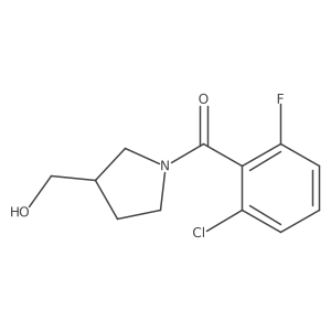 [1-(2-Chloro-6-fluorobenzoyl)pyrrolidin-3-yl]methanol结构式