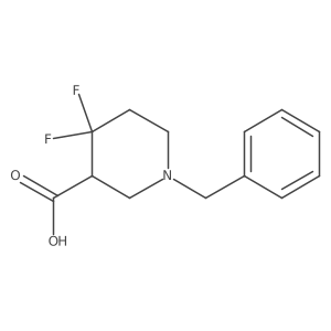 1-Benzyl-4,4-difluoropiperidine-3-carboxylic acid Structure