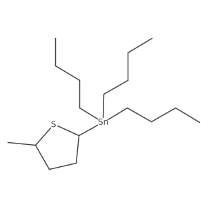 Stannane, tributyl(tetrahydro-5-methyl-2-thienyl)- Structure