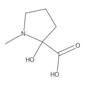 2-Hydroxy-1-methylpyrrolidine-2-carboxylic acid结构式