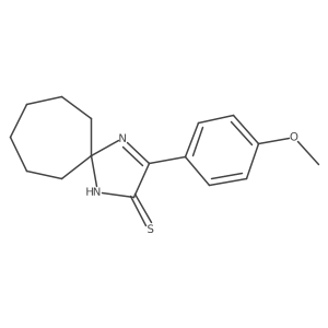 3-(4-Methoxyphenyl)-1,4-diazaspiro[4.6]undec-3-ene-2-thione Structure