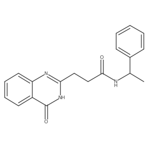 3-(4-oxo-3,4-dihydroquinazolin-2-yl)-N-(1-phenylethyl)propanamide Structure