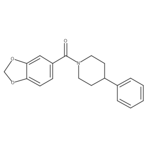 1,3-Benzodioxol-5-yl(4-phenyl-1-piperidinyl)methanone Structure