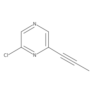 2-Chloro-6-(prop-1-ynyl)pyrazine结构式