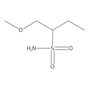 1-Methoxybutane-2-sulfonamide结构式