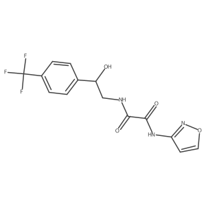 N1-(2-hydroxy-2-(4-(trifluoromethyl)phenyl)ethyl)-N2-(isoxazol-3-yl)oxalamide Structure