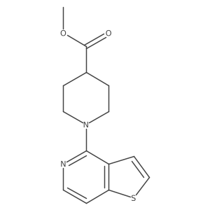Methyl 1-{thieno[3,2-c]pyridin-4-yl}piperidine-4-carboxylate Structure